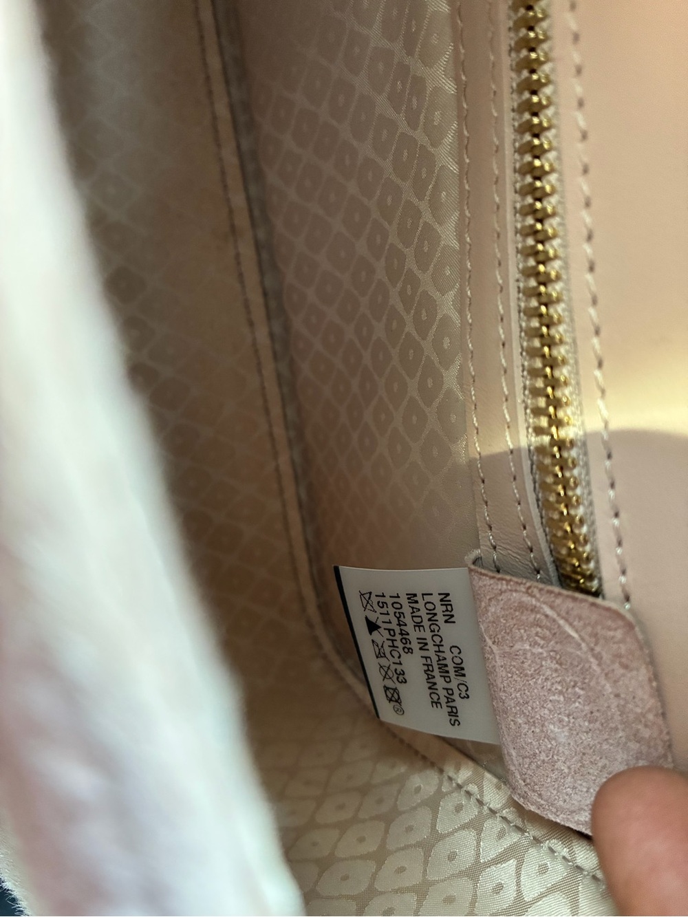 Longchamp Mademoiselle Calf Hair and Leather Crossbody Bag with Gold Hardware - Picture 5 of 5